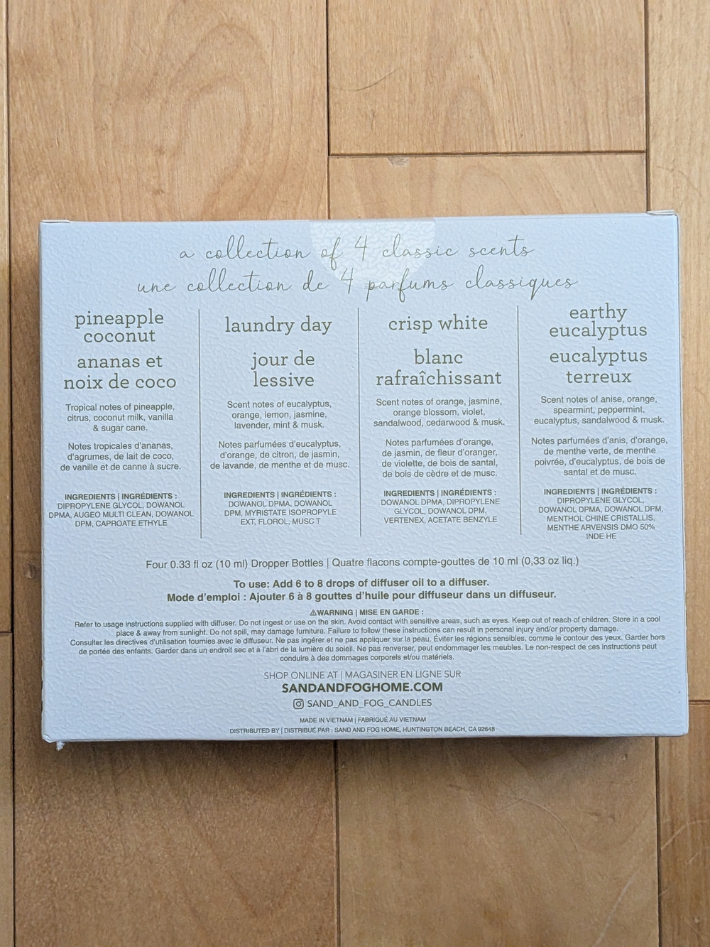 SAND+FOG Diffuser Oil Set - 4 Pack - Picture 2 of 3